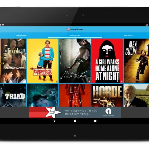 IWGuide for Netflix on iPad on Nexus 10